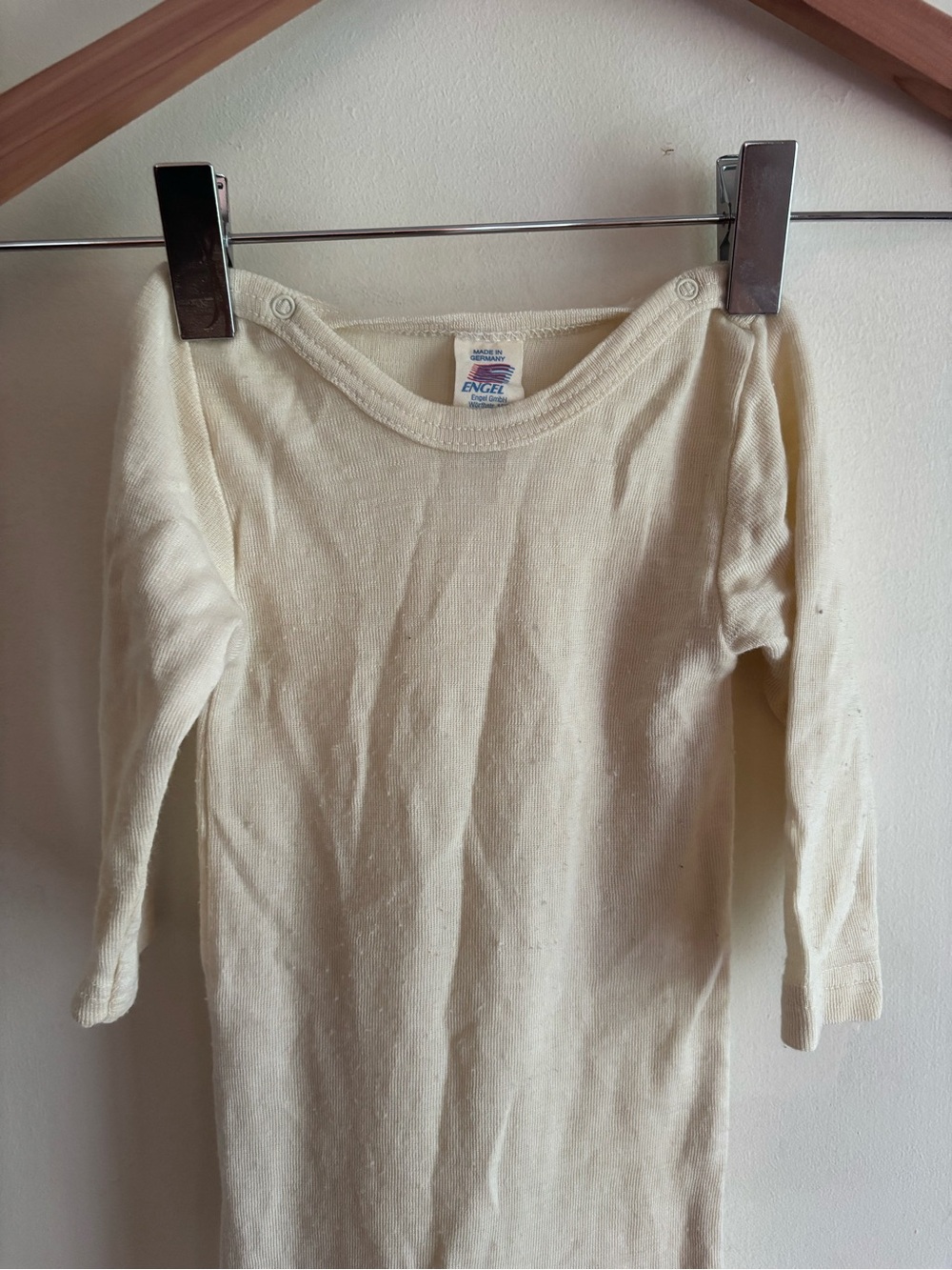 Engel wool/silk footed bodysuit organic 62/68 (3-6 mos) - Picture 3 of 7